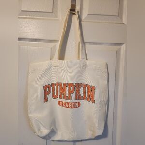 PUMPKIN SEASON TOTE BAG, NWOT